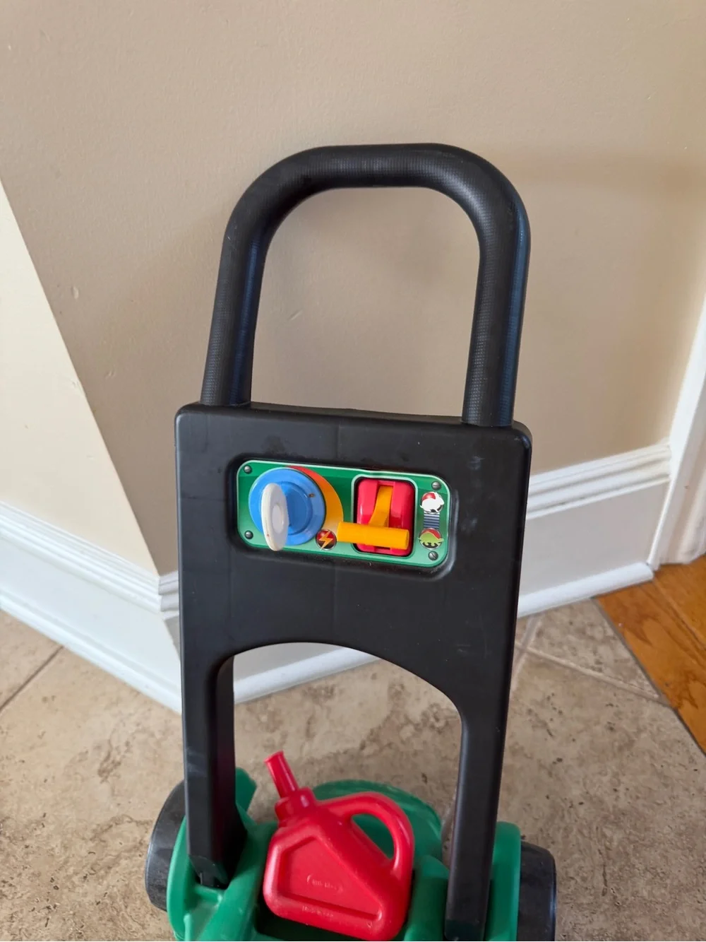Little Tikes Plastic Green Push Lawn Mower Toy with Interactive Play Panel Kids